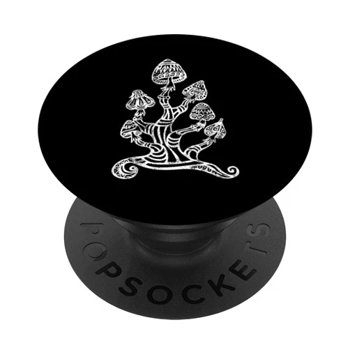 Magic Mushrooms by Anne Mathiasz Magic mushrooms, mushrooms, gods plants, trance, psychedelic PopSockets Grip and Stand for Phones and Tablets