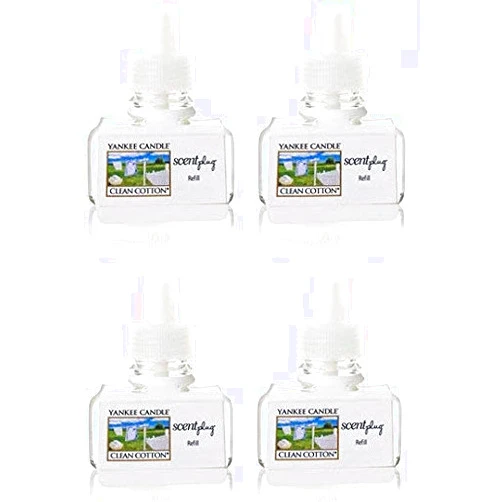 Yankee Candle Clean Cotton ScentPlug Refill 4-Pack