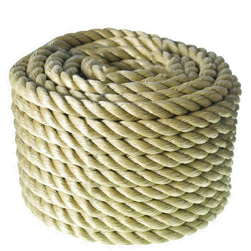 HOSTIC Twisted 3 Strand Polypropylene Synthetic Rope Multipurpose Artificial Manila Rope 1 Inch x 100 Feet