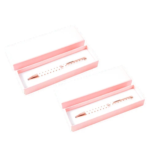 Multitasky Conquer My Day Ink Pen | Cute Motivational Set of Pens with 5 Refills | 2 Pack (White)