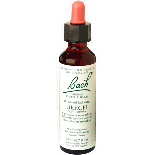 Bach Original Flower Remedies, Beech for Tolerance, Natural Homeopathic Flower Essence, Holistic Wellness and Stress Relief, Vegan, 20mL Dropper