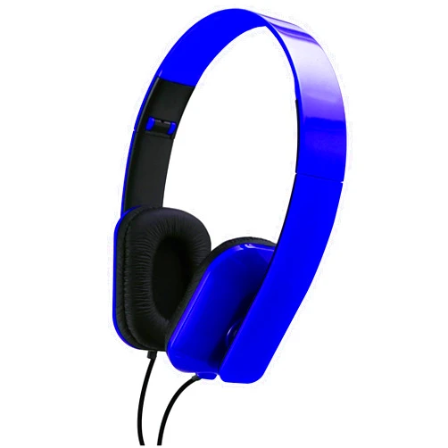 SentrySafe Sentry Folding Stereo Headphones - Blue