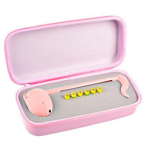 PAIYULE Case Compatible with Otamatone [English Edition] Japanese Electronic Musical Instrument Portable Synthesizer by Cube/Maywa Denki, Storage Holder Only Fits for Regular (Box Only) (Pink)