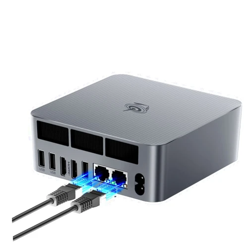 Beelink Mini PC, AMD Ryzen 7 5825U(6nm, 8C/16T) up to 4.5GHz, Mini Computer 16GB DDR4 RAM 500GB PCIe3.0x4 SSD, Micro PC 4K@60Hz Dual HDMI Display/WiFi6/BT5.2/Office/Home/HTPC/W-11 Pro