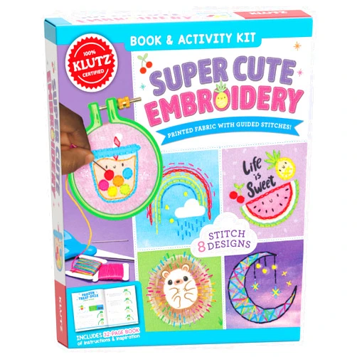 KLUTZ Super Cute Embroidery Craft Kit