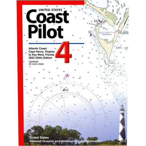 By NOAA (Author), United States National Oceanic and Atmospheric Administration (Author) United States Coast Pilot 4 Atlantic Coast: Cape Henry, Virginia to Key West, Florida 2023 (55th) Edition: Updaed: 25 AUG 2024 (United States Coast Pilot 2024)