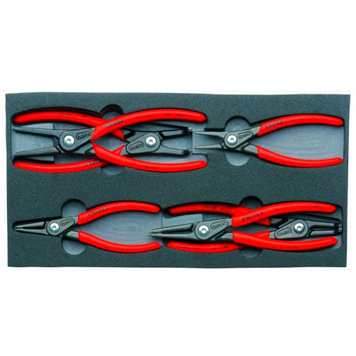KNIPEX Tools - 6 Piece Circlip Pliers Set In Foam Tray (002001V02)