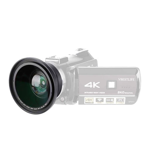 Serounder 37mm 0.39X Professional HD Wide Angle Lens with Macro Lens and 37mm Phone Clip for Camcorder DSLR Camera