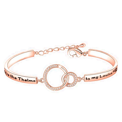 bobauna Bracelet You're The Louise/Thelma to My Thelma/Louise Friendship Jewelry Moving Away Gift For BFF Sister