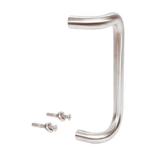 BRIXWELL Solid Offset Pull Handle Aluminum Material, Brushed Stainless Steel Finish, 9