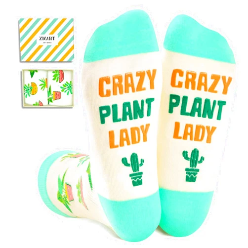Zmart Plant Sunflower Gifts - Funny Sunflower Plant Socks, Gardening Gifts For Women