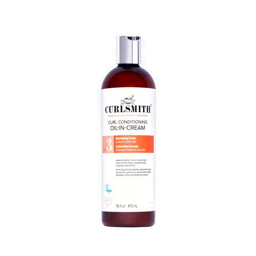 CURLSMITH Curl Conditioning Oil-in-Cream - Leave-In for Thick Curly Hair, Deep Moisture Curl Conditioner, For All Types, Vegan & Cruelty Free