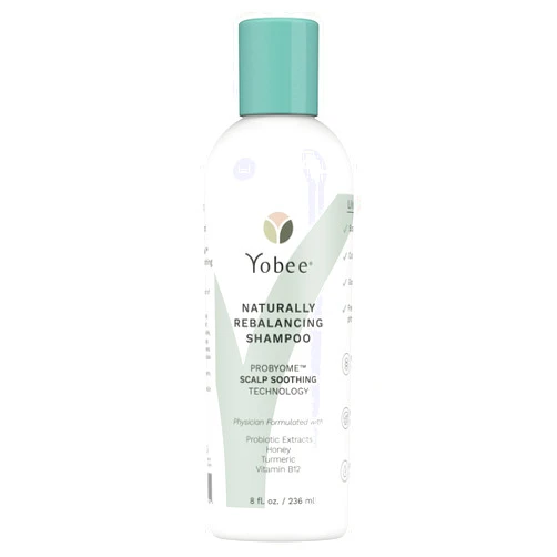 Yobee Rebalancing Shampoo – Sulfate-Free Dry, Flaky & Itchy Scalp Care | Probiotic Shampoo with Organic Honey, Turmeric, Vitamin B12 & Oat | Dandruff, Eczema & Psoriasis Relief | Doctor Founded