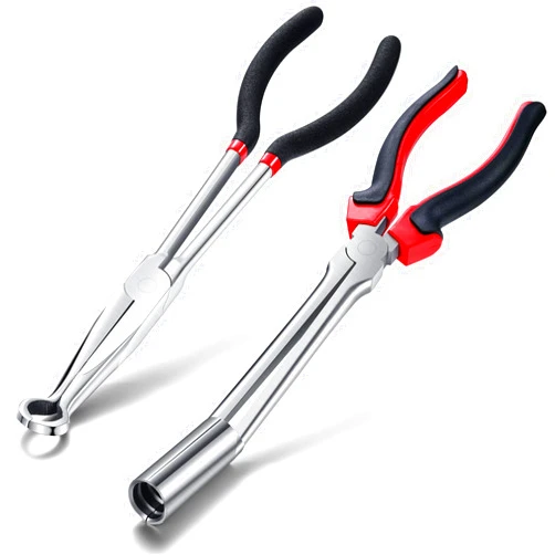 Leriton 2 Pack Spark Plug Wire Removal Tool Kit Includes Spark Plug Boot Removal Tool and Pliers Pulling Tool,wire Puller Removal Tool Pliers(Black)