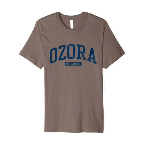 Jim Shorts - Ozora Missouri T-shirts & Tees Ozora Missouri MO College University Style Blue Premium T-Shirt