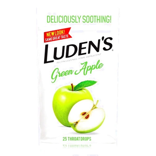 Ludens Luden's Pectin Lozenges Green Apple - 25 ct, Pack of 6
