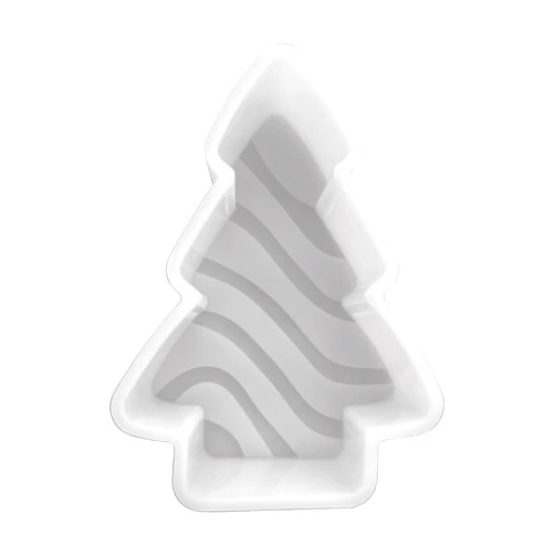 Lashicorn Christmas Tree Lil Deb with Icing Lines Freshie Silicone Mold | 3