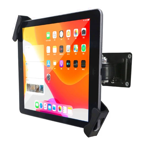 WeSTRUGGLE Tablet Wall Mount Holder with Lock and Key, Rotate Design Arbitrary Adjustment,Multi Angle,Bracket for Most 8 to 10.4 Inch,and for iPad Air &10.2,10.9,Pro 11 Galaxy tab,and More (Black)