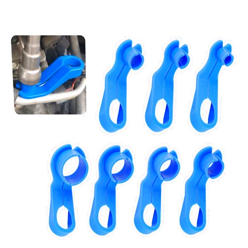 Junecarp 7PCS Fuel Line Disconnect Tool Set - 1/4 5/16 3/8 1/2 5/8 3/4 7/8 Inch Fuel Line Removal Tool Compatible with GM Ford More Vehicles - New Upgrade AC Line Disconnect Tool Kit