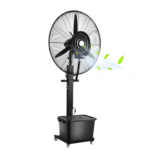LHIUGE Outdoor atomizing fan swing base cooling fan atomizing system with 4 wheels atomizing fan independent 42L water tank industrial cooling fan water cooling strong cooling commercial water cooling fan