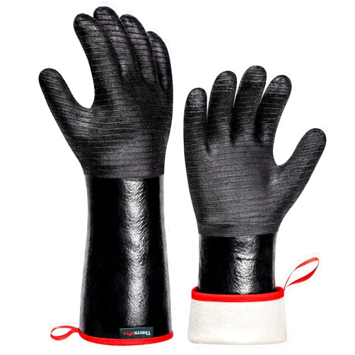 ThermoPro BBQ Gloves Oven Gloves, 932°F Heat Resistant Gloves for Cooking, 14