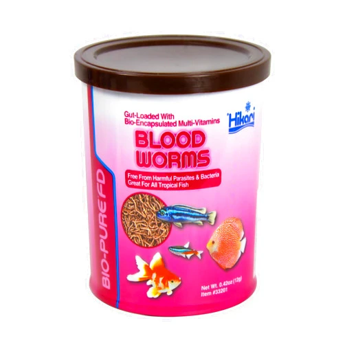 Hikari Bio-Pure Freeze Dried Blood Worms for Pets, 0.42-Ounce