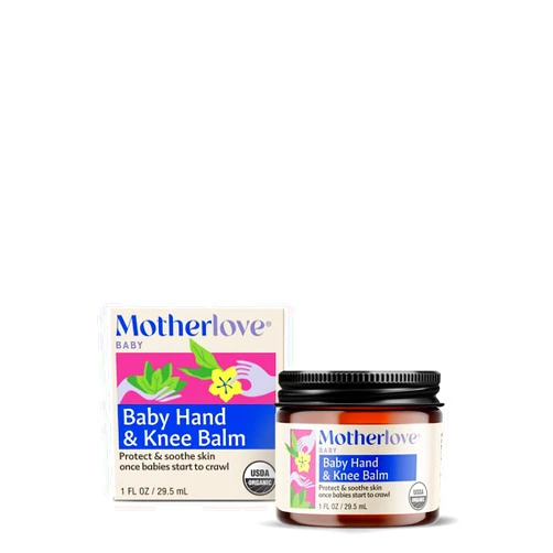 Motherlove Baby Hand & Knee Balm (1 oz) Herbal Ointment for Crawling Babies—Organic, non-GMO, & Cruelty Free