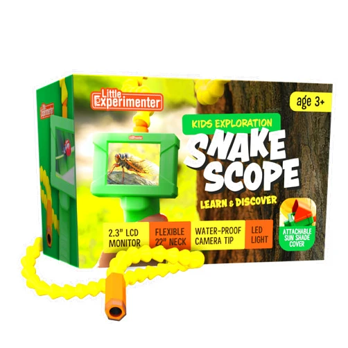 Little Experimenter Borescope Snake Camera with Light for Kids, Learning & Educational Activities, Science Toys Gifts for 4+ Year Old, Stocking Stuffers, Best STEM Toy Birthday Gift for Boys & Girls Ages 4 5-7+ Year Old