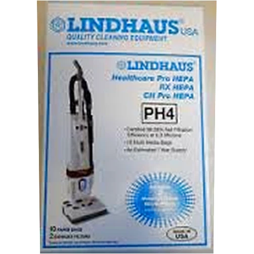 Unknown Lindhaus HealthCare Pro RX CH Hepa PH4 Vacuum Cleaner 10 Bags 2 Filters
