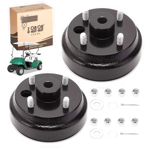 10L0L Golf Cart Brake Drum/Hub Assembly (Electric) for EZGO TXT Replaces OEM# 19186G1P