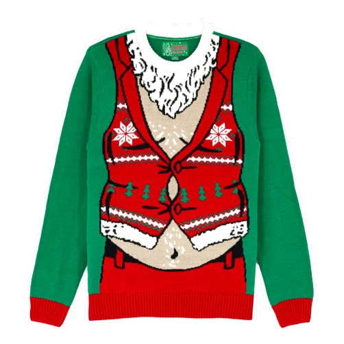 The Ugly Sweater Co. Ugly Christmas Sweater for Holiday Fun Tacky Unisex Design, Perfect Snug Fit Breathable Crewneck