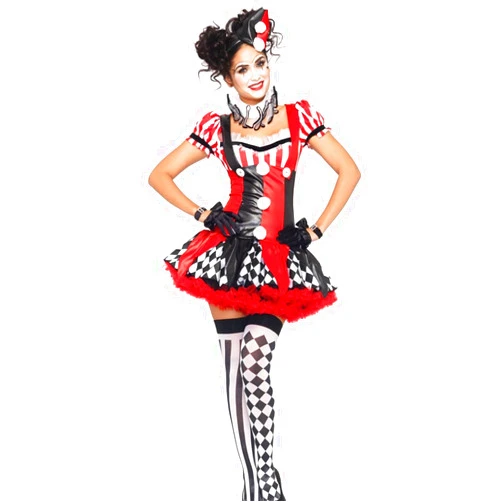 Leg Avenue Naughty Harlequin Clown Costume