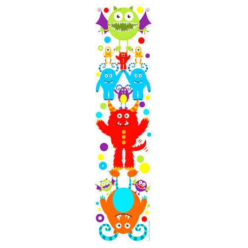 The Old Blue Door 24 Big Monster Bookmarks for Kids - Bulk Pack - Kids Birthday Party Supplies - Library Reading Incentives - School Classroom Treasure Chest Prizes for Students - Teacher Supply Packs