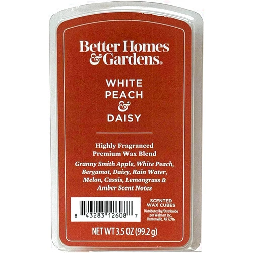 Generic Better Homes & Gardens. Better Homes and Gardens - White Peach and Daisy 3.5oz Scented Wax Cubes