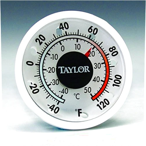 Taylor Precision Window/wall Thermometer, Indoor/outdoor, 1-3/4'' Dial