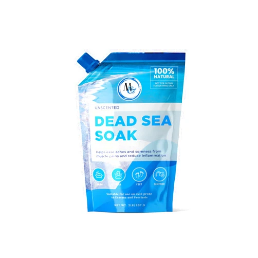 MARCO ESRA Dead Sea Salts for Soaking, Mineral Salt for Bath, Spa, Shower – More Minerals Than Epsom Salt, Pure and Natural Bath Salt for Foot Soak, Fine Salt Mined from Dead Sea 2 Pound