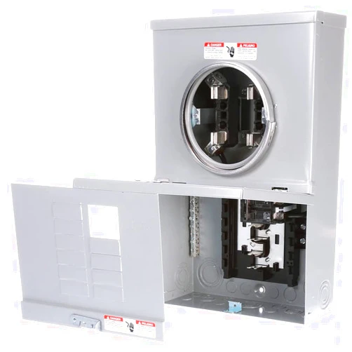 Siemens MC1020B1100S 10 Space 20 Circuit 100-Amp Surface Mount Meter Load Center Combination with Ring Type Cover