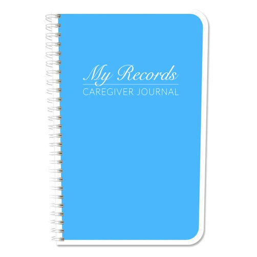 BookFactory Caregiver Daily Log Book/Caretaker Daily Task Log for Assisted Living Patients, Long Term Care - Wire-O, 100 Pages, 6