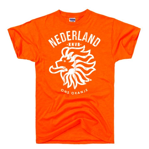 DIRTYRAGZ Men's Netherlands Flag Holland Dutch Soccer Mens T-Shirt