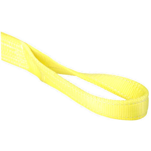 Mazzella Lifting Technologies 9500-1580 EE1-901 Polyester Web Sling, Eye-and-Eye, Yellow, 1 Ply, 8' Length, 1