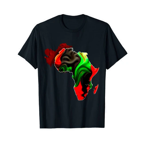 African Continent Pride Colors Heritage Vibrant African Continent Pan-African Colors T-Shirt