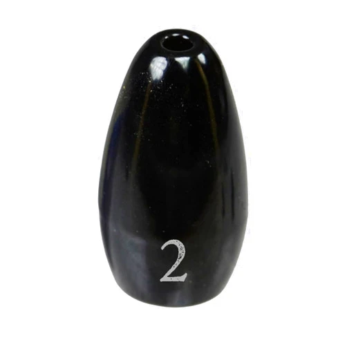 Reaction Tackle Tungsten Flipping Weights for Bass Fishing - Sinkers for Punching Through Heavy Cover - for Texas and Carolina Rigs - Size Stamped on All Weights for Fresh and Saltwater
