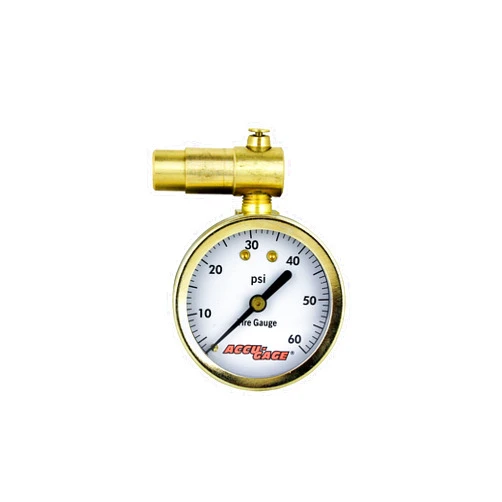 Accu-Gage by Milton Presta Valve Bike Tire Pressure Gauge with Bleeder Valve, for 0-60 PSI - ANSI Certified