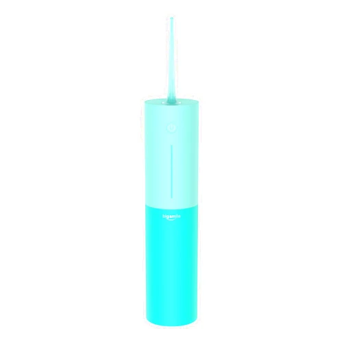 Bigsmile Powerful Cordless Water Flosser for Healthy Gums Rechargeable Dental Oral Irrigator for Daily Cleaning of Sensitive Gums, Orthodontic Braces or Tonsils to Help Prevent Infections and Bad Breath, Blue