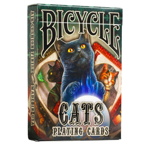 Bicycle Cats Playing Cards Designed by Lisa Parker, Black