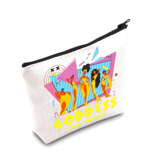 BWWKTOP Hercules Muses Cosmetic Makeup Bag Clio Melpomene Terpsichore Fan Gifts Goddess Yes Indeed Muses Zipper Pouch Bag (Yes Indeed)