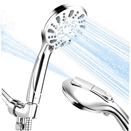 OHDAY High Pressure Shower Head with Handheld - OHDAY® 6-Mode Powerful Showerhead with 70'' Stainless Steel Hose, Adjustable Bracket and Built-in Power Wash to Clean Tub Tile Pets Bathroom Corner