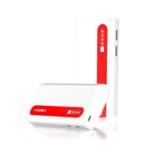 Aibocn Power Bank, 10,000mAh Portable Charger with Flashlight, High-Capacity Battery Pack for iPhone iPad Samsung Galaxy Compatible with Smartphones Tablet (Red)