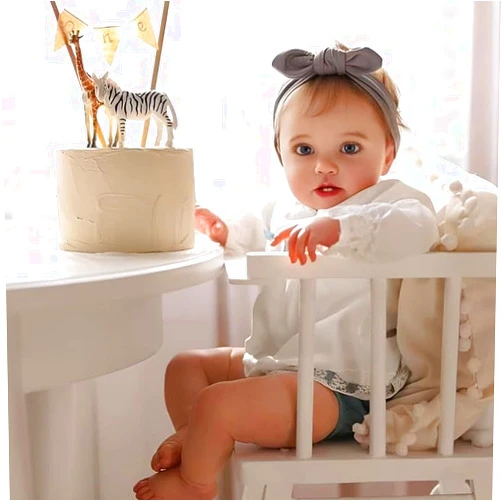 Cosheng Toddler Reborn Baby Doll Girls- 24 Inch Lifelike Baby Dolls Soft Reborn Toddler Doll with Realistic Veins for Kids Age 3 +