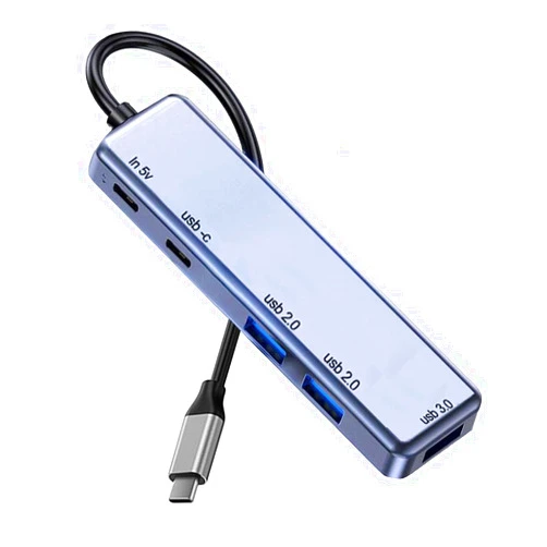 TIMEJONS USB C HUB 3.0, Dockteck Expand USB-C Multiport Adapter with 100W Power Delivery 1 USB-C and 3 USB Data Ports, Powered USB C Hub Dongle for MacBook Pro, iPad Air Mini 6, iPhone 15 Pro Max and More